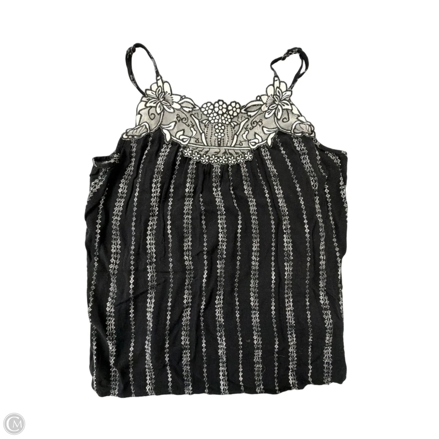 Tank Top By Maurices In Black & White, Size: L