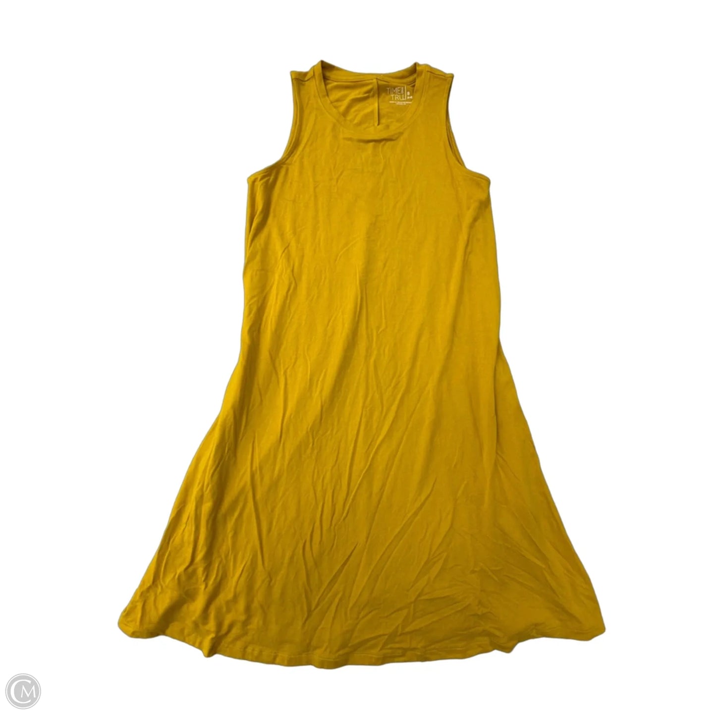 Dress Casual Short By Time And Tru In Yellow, Size: S