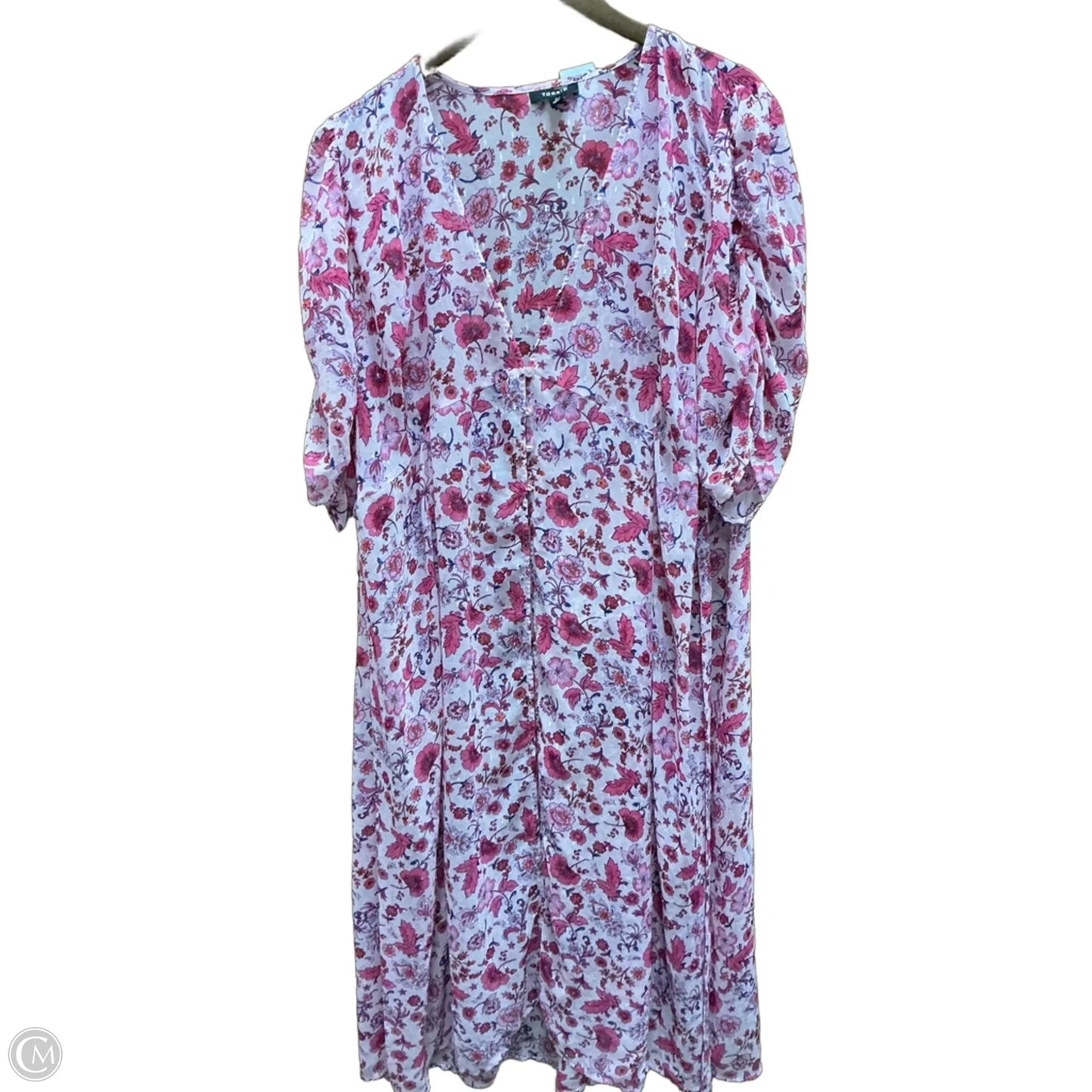 Kimono By Torrid In Floral Print, Size: 2x