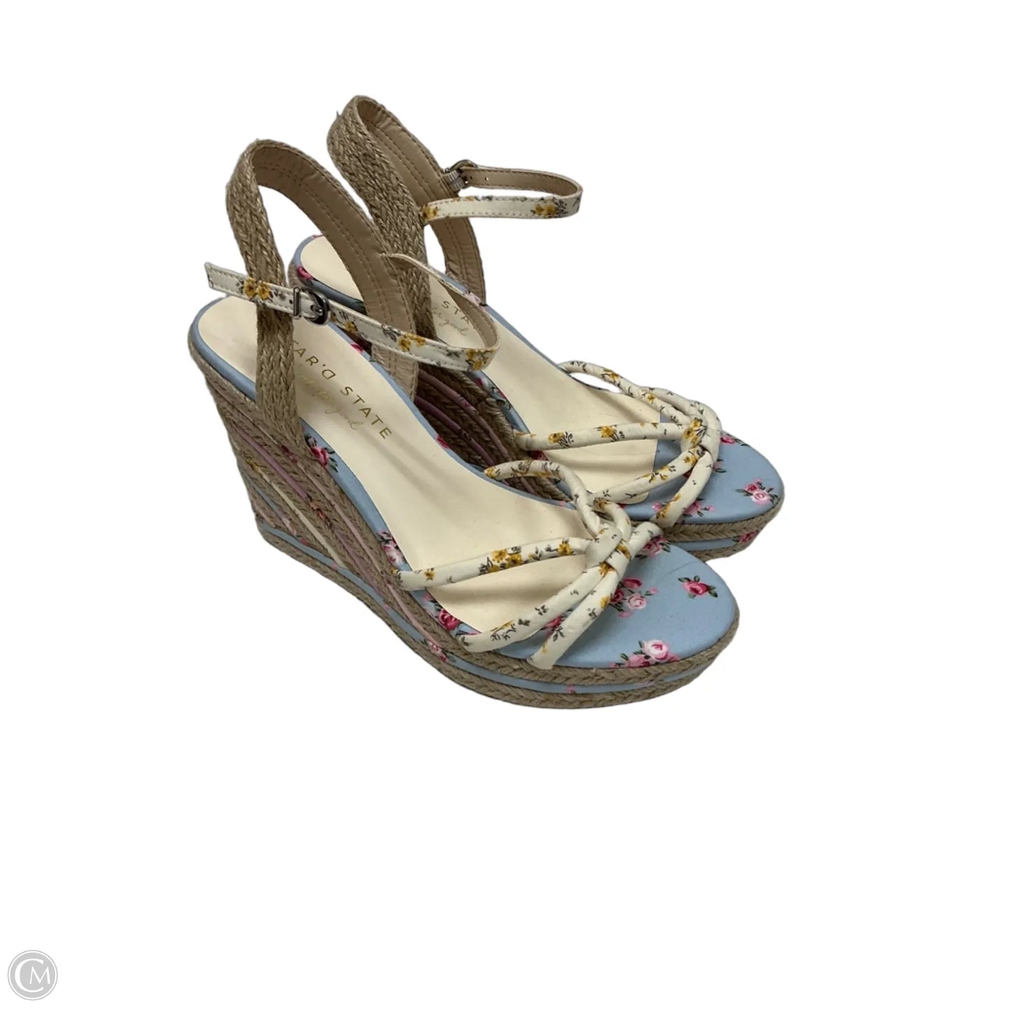 Shoes Heels Wedge By Altard State In Floral Print, Size: 7.5