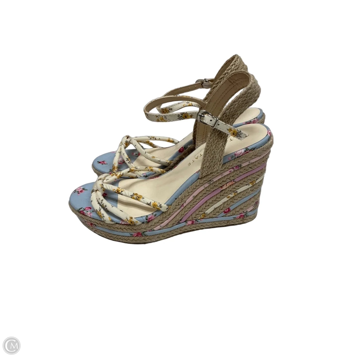 Shoes Heels Wedge By Altard State In Floral Print, Size: 7.5