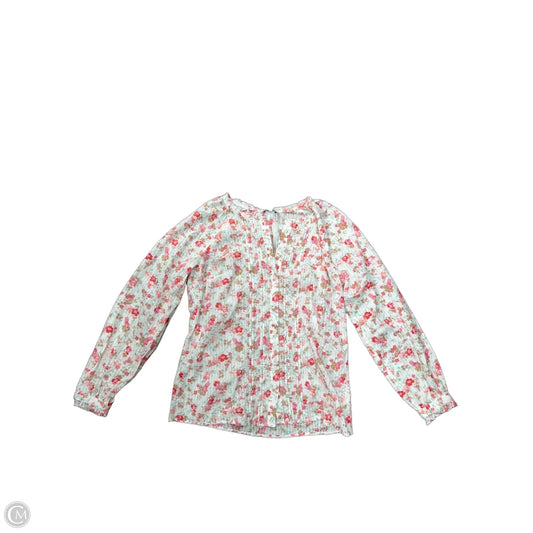 Top Long Sleeve By Talbots In Floral Print, Size: Xs