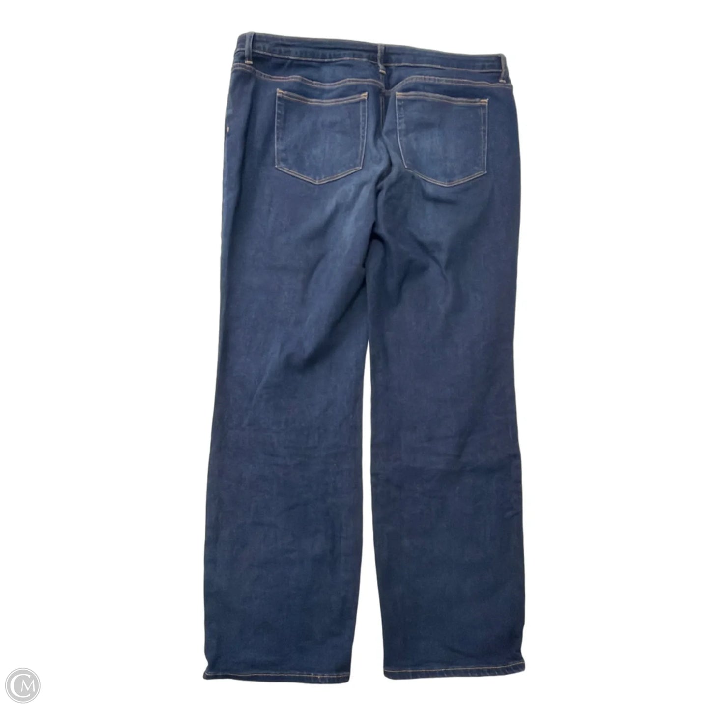 Jeans Straight By Members Mark In Blue Denim, Size: 18