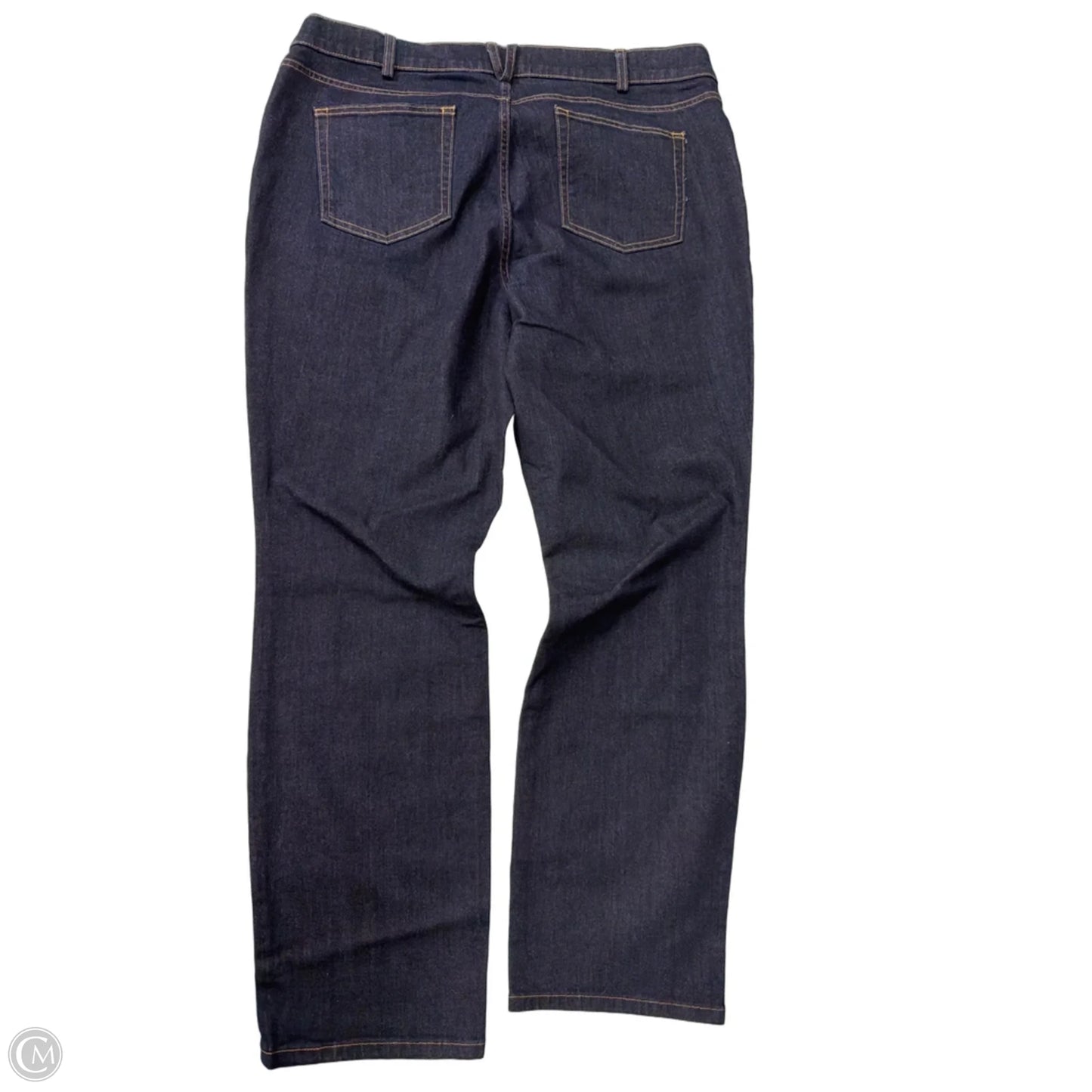 Jeans Straight By Duluth Trading In Blue Denim, Size: 18