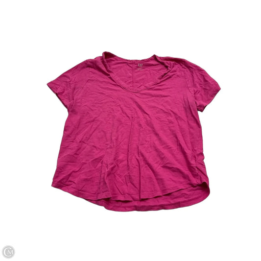 Top Short Sleeve By Gap In Pink, Size: L