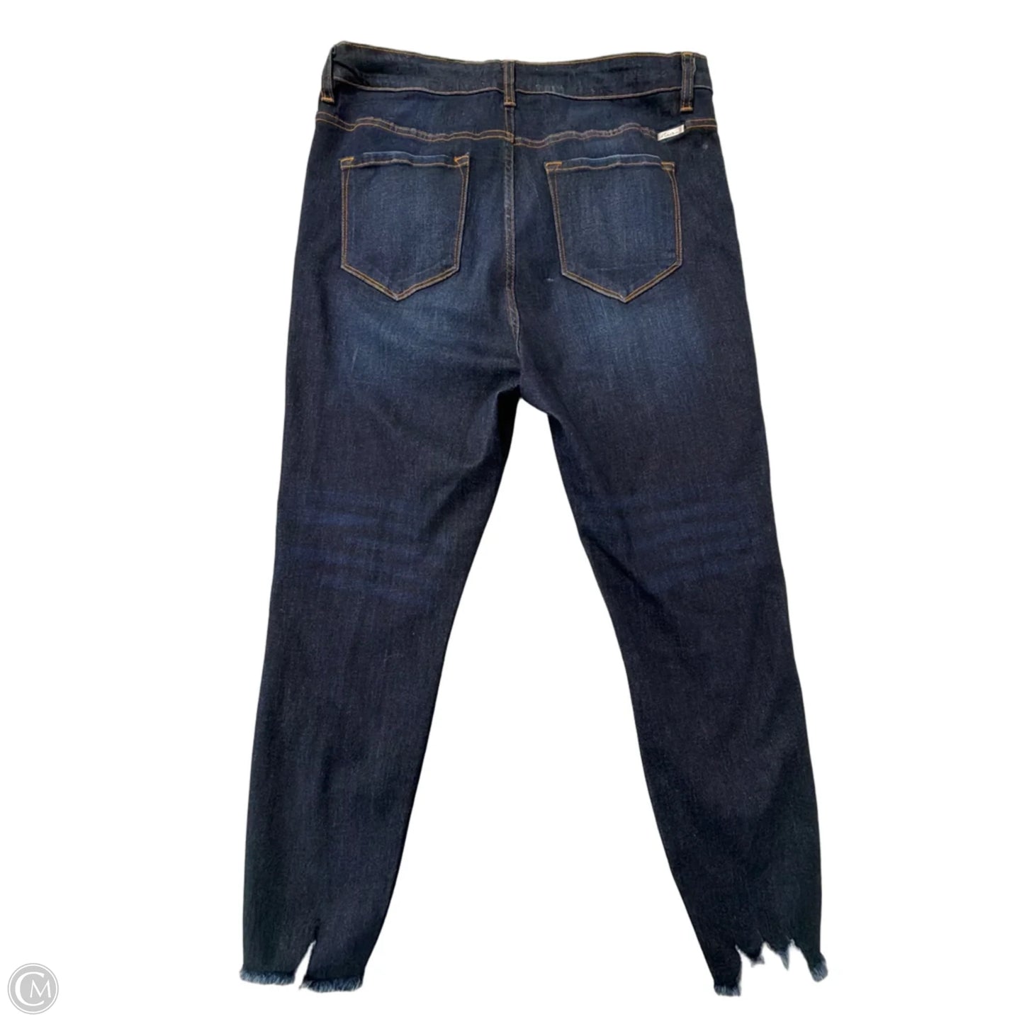 Jeans Skinny By Kancan In Blue Denim, Size: 14