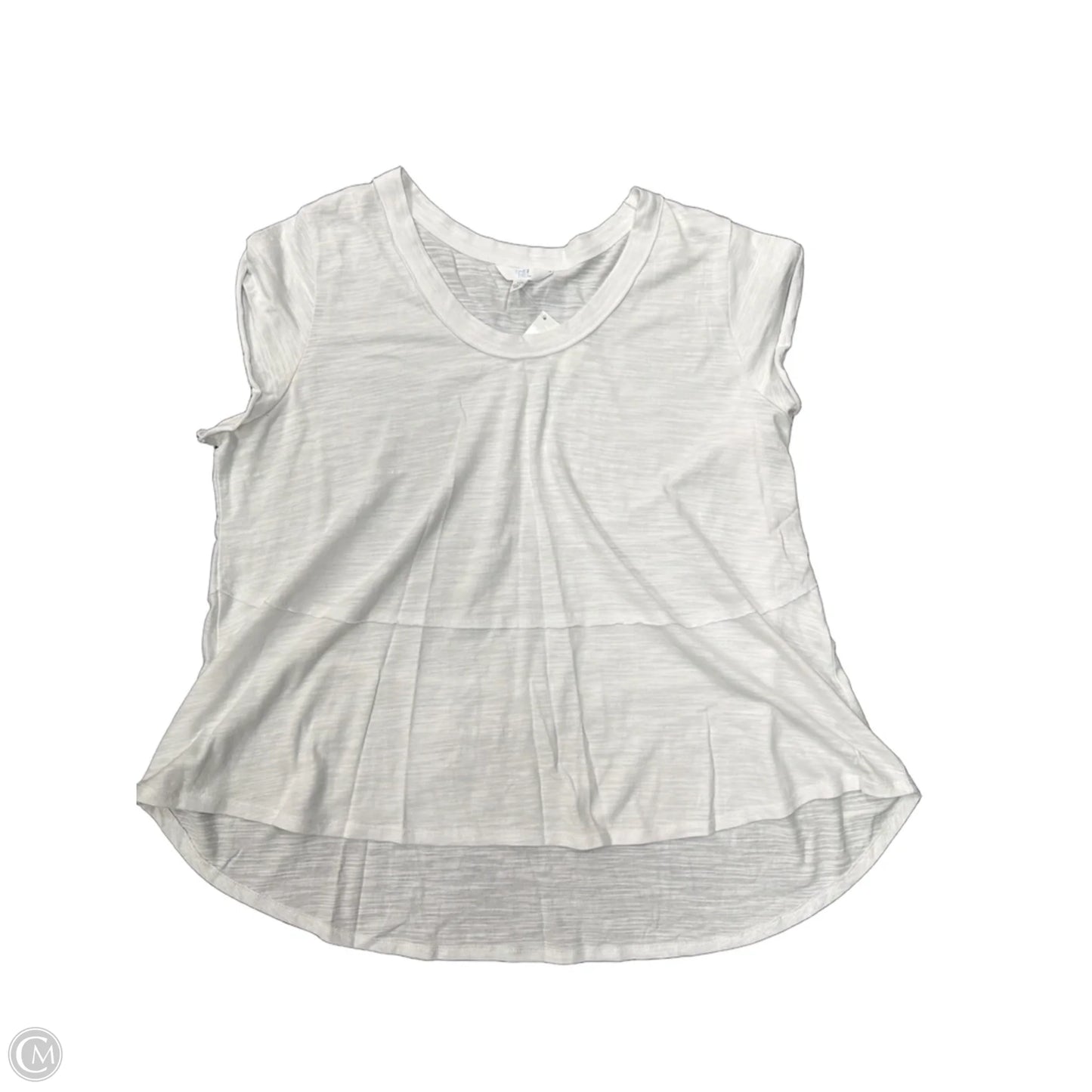 Top Short Sleeve By Time And Tru In White, Size: Xl