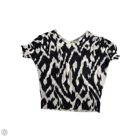 Top Short Sleeve By Loft In Multi-colored, Size: M