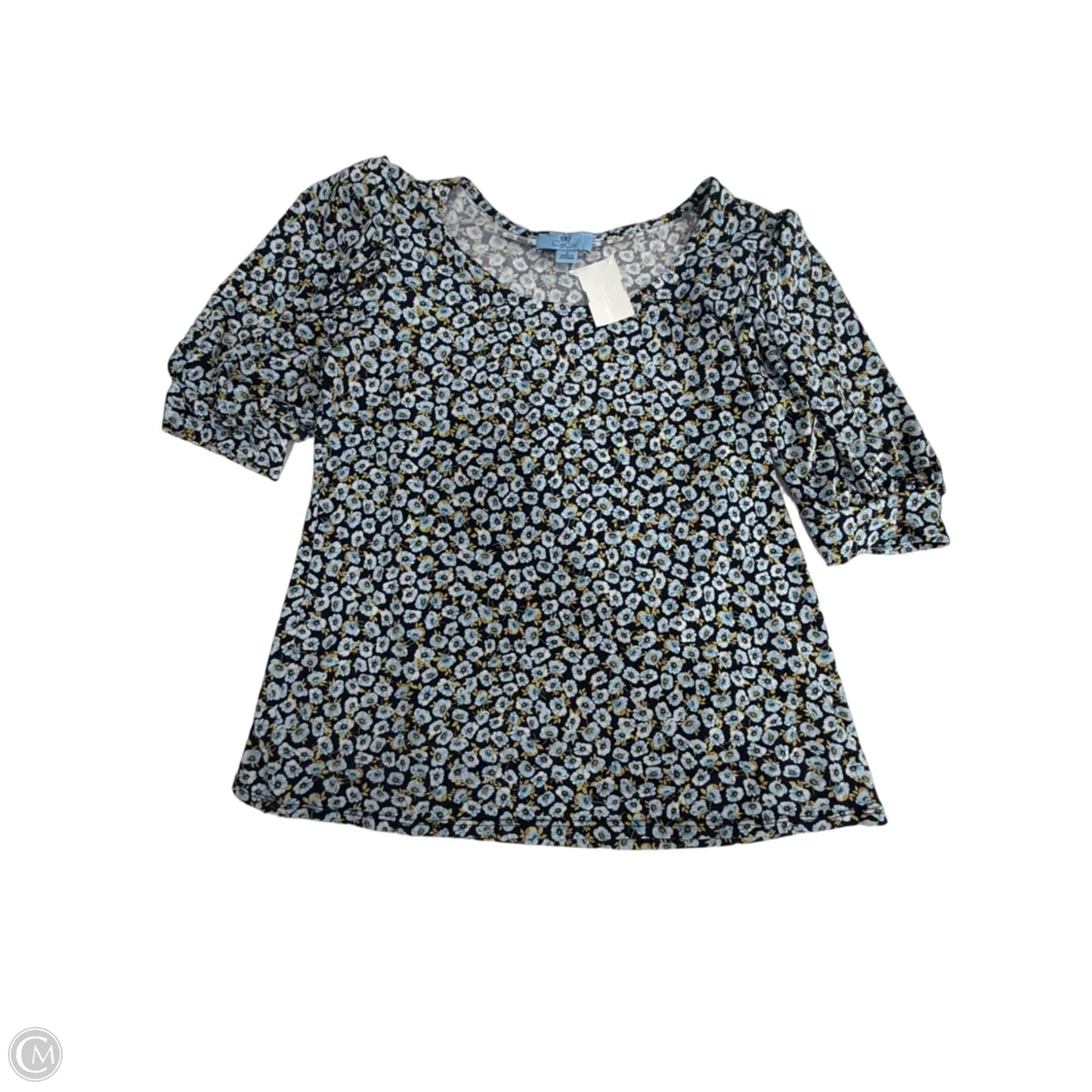 Top Short Sleeve By Cece In Floral Print, Size: S