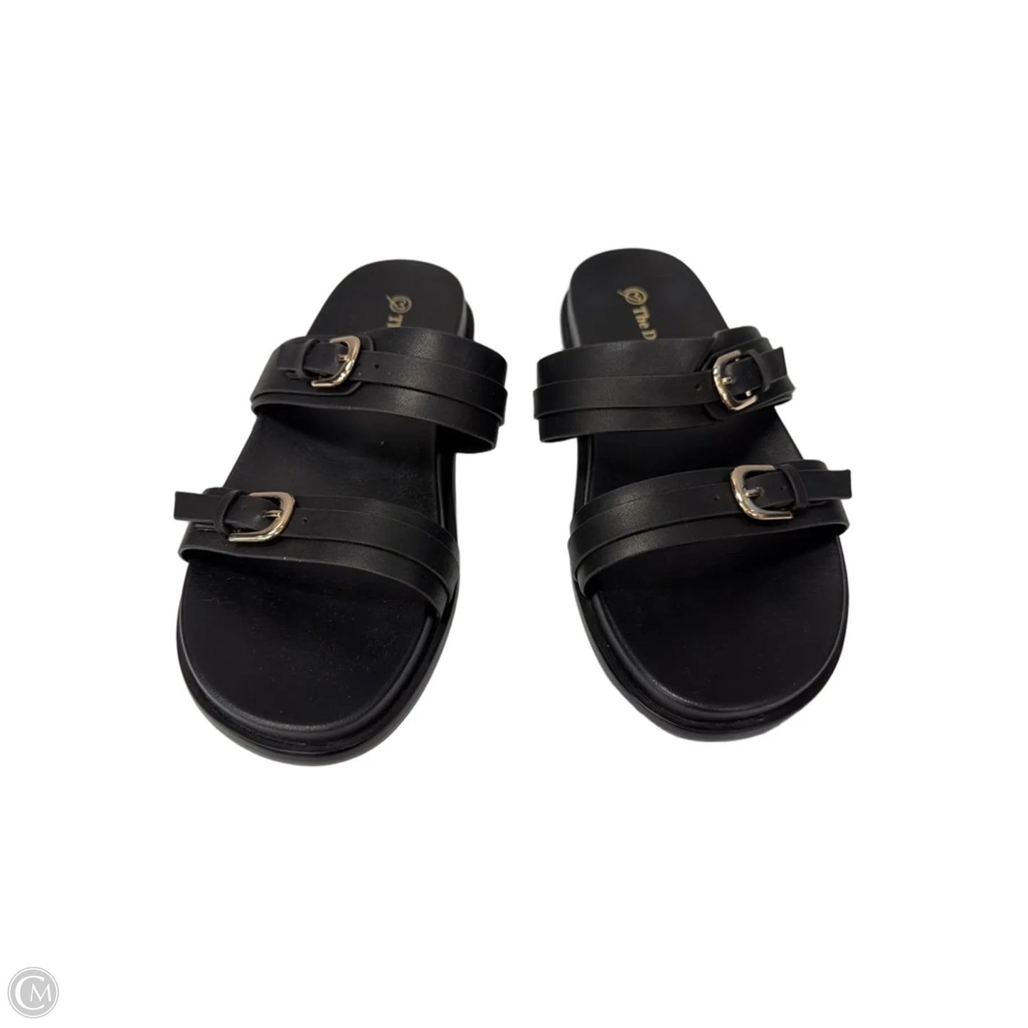 Sandals Flats By The Drop In Black, Size: 6.5