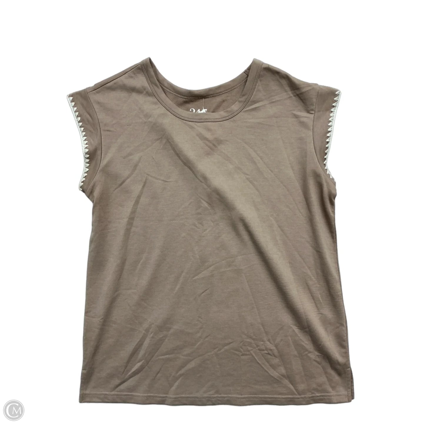 Top Short Sleeve By Maurices In Brown, Size: S