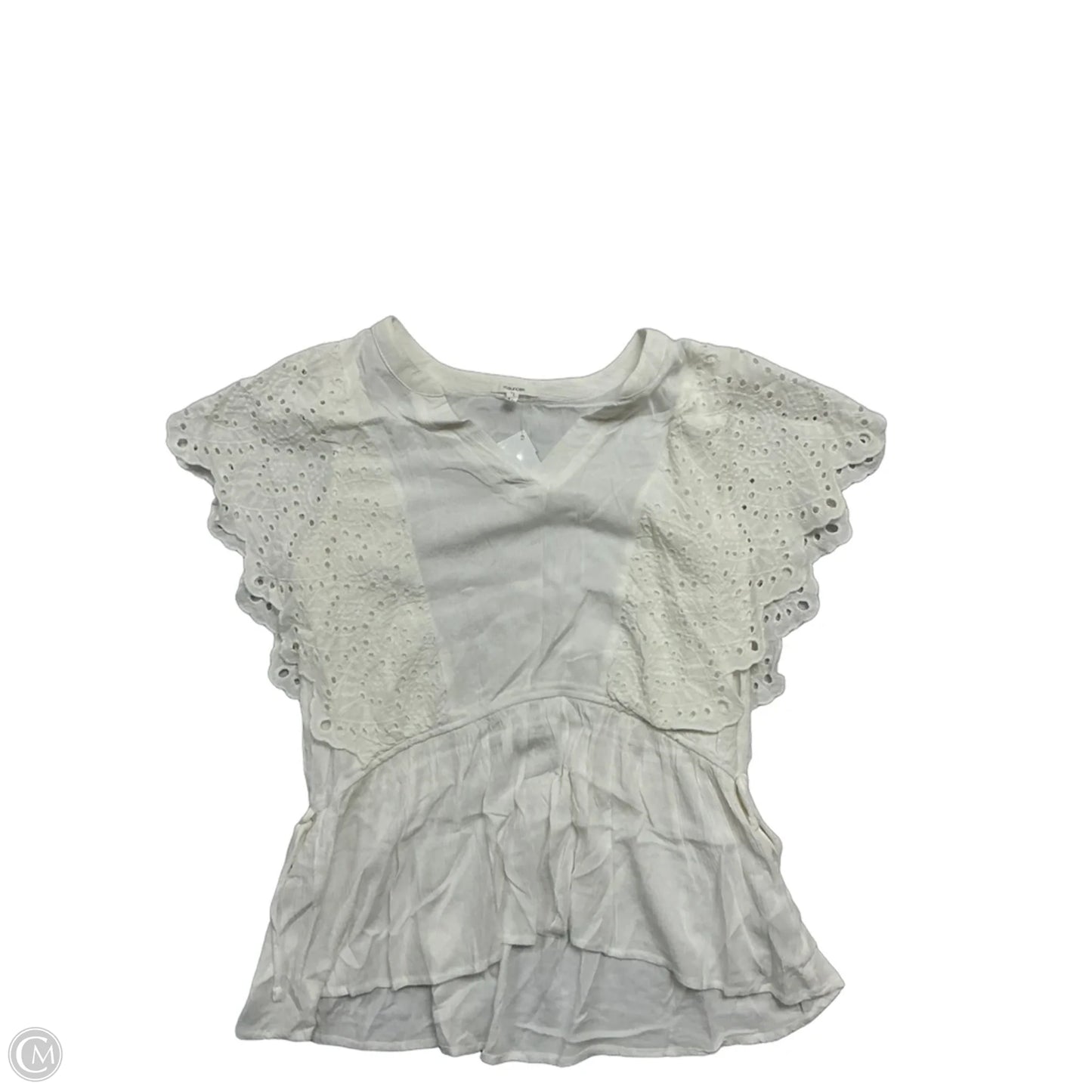 Top Short Sleeve By Maurices In White, Size: M