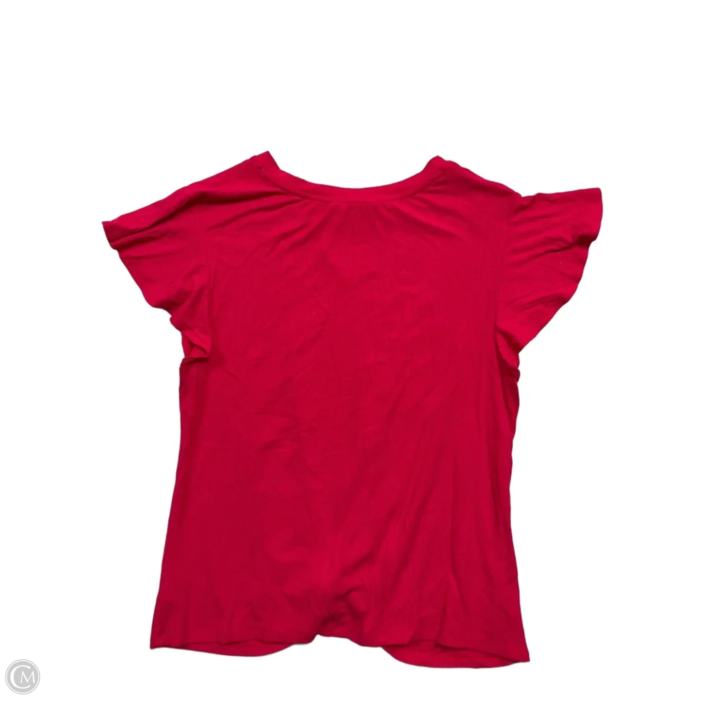 Top Short Sleeve By Time And Tru In Pink, Size: L