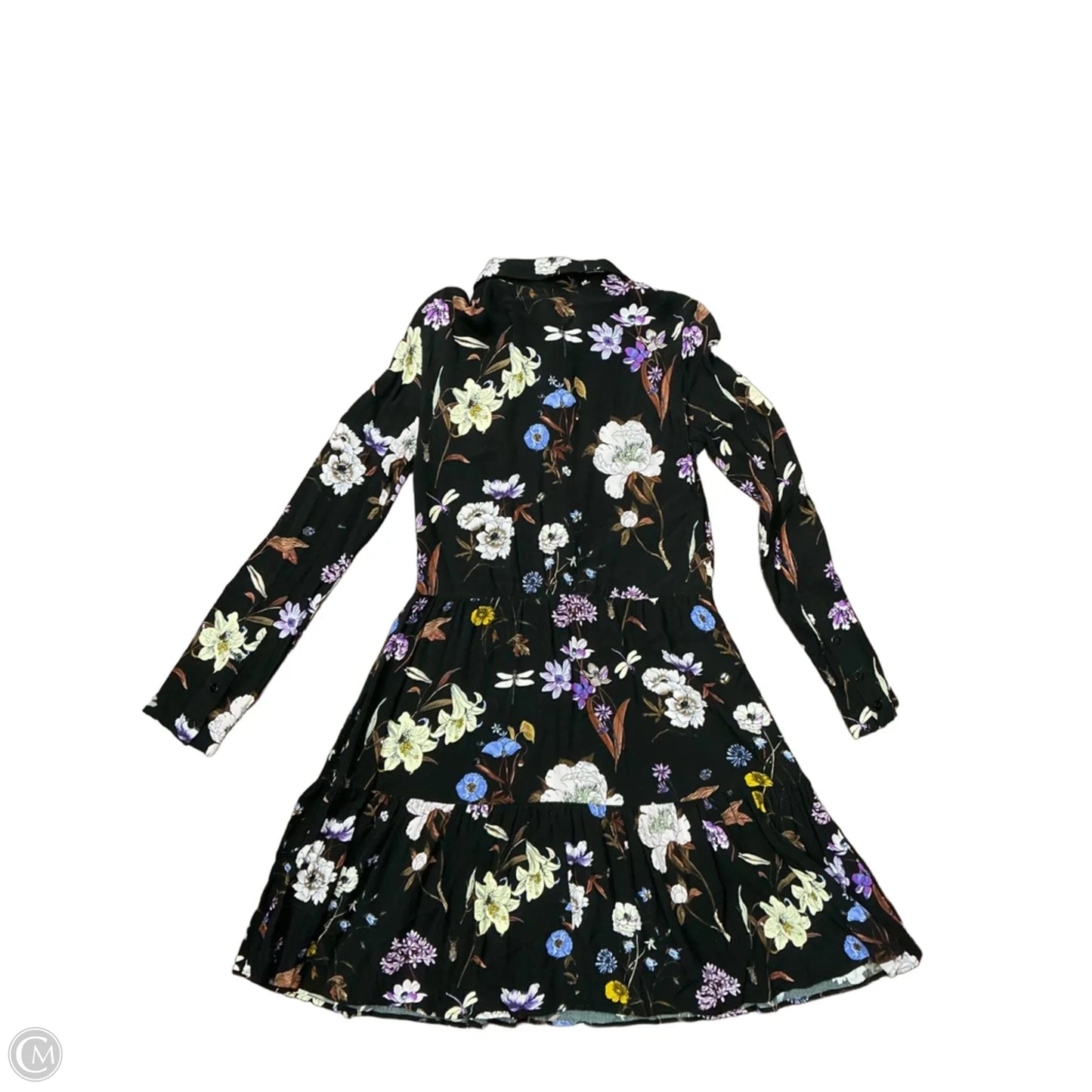 Dress Casual Short By H&m In Floral Print, Size: Xs