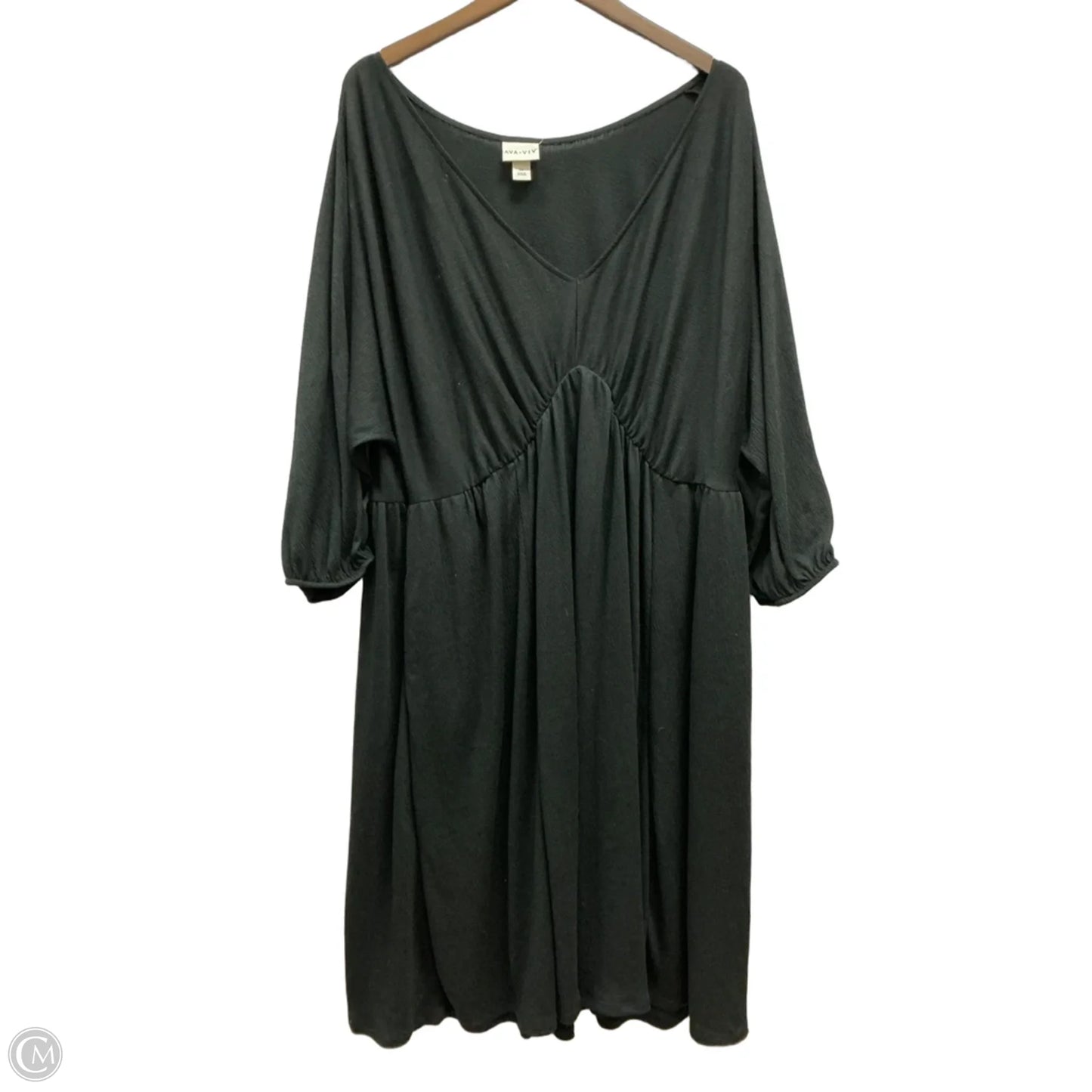 Dress Casual Midi By Ava & Viv In Black, Size: 2x