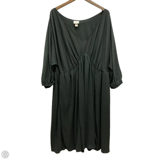 Dress Casual Midi By Ava & Viv In Black, Size: 2x
