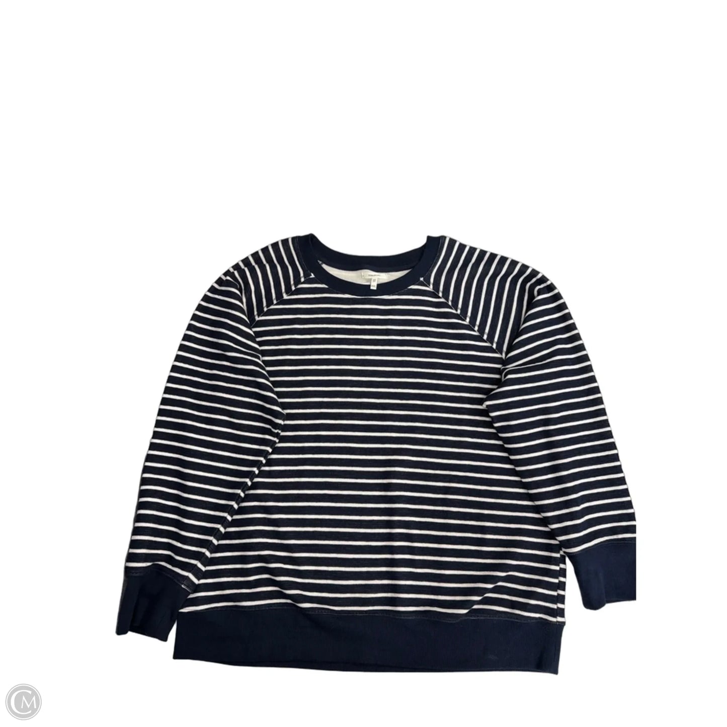 Top Long Sleeve By Maurices In Striped Pattern, Size: 1x