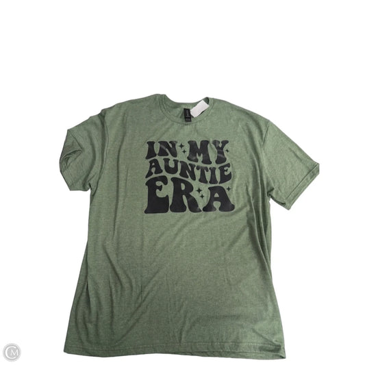 Top Short Sleeve By Gildan In Green, Size: Xl