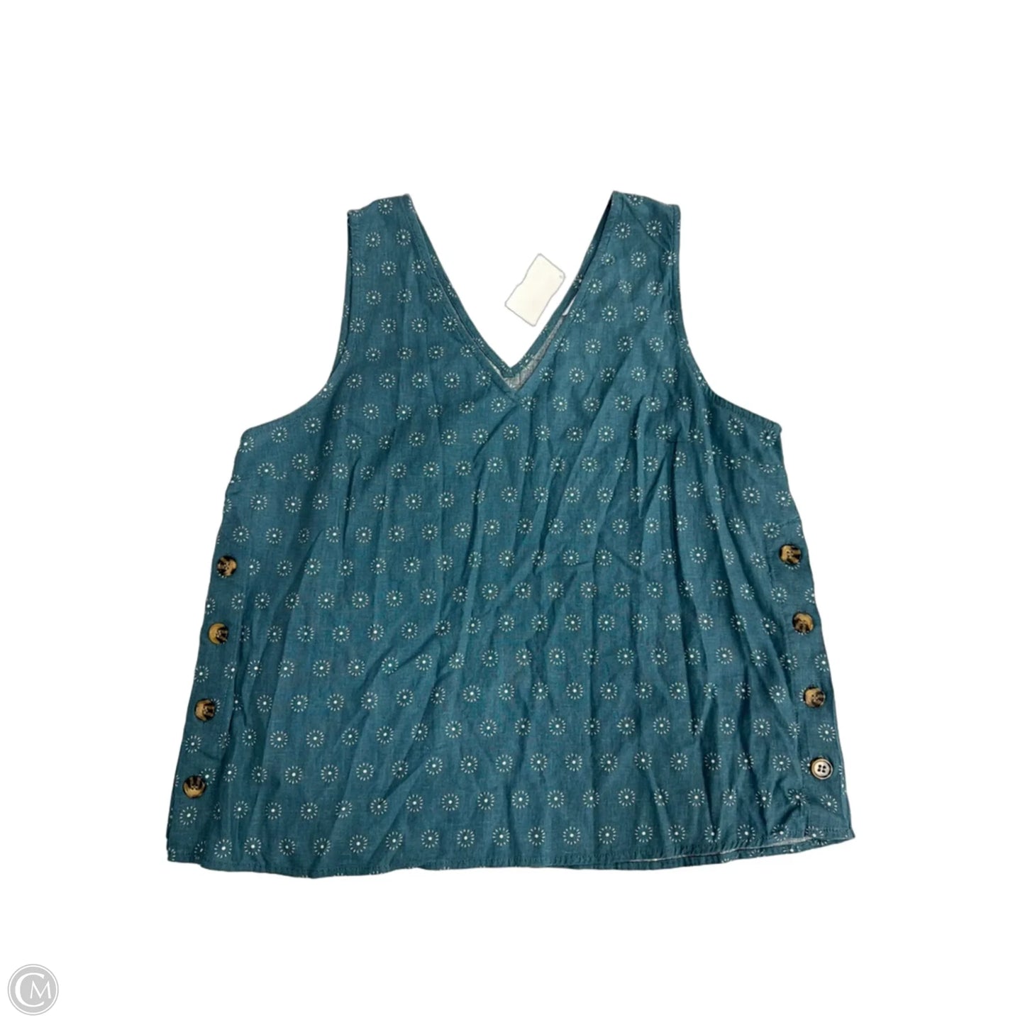 Top Sleeveless By Market & Spruce In Blue, Size: L