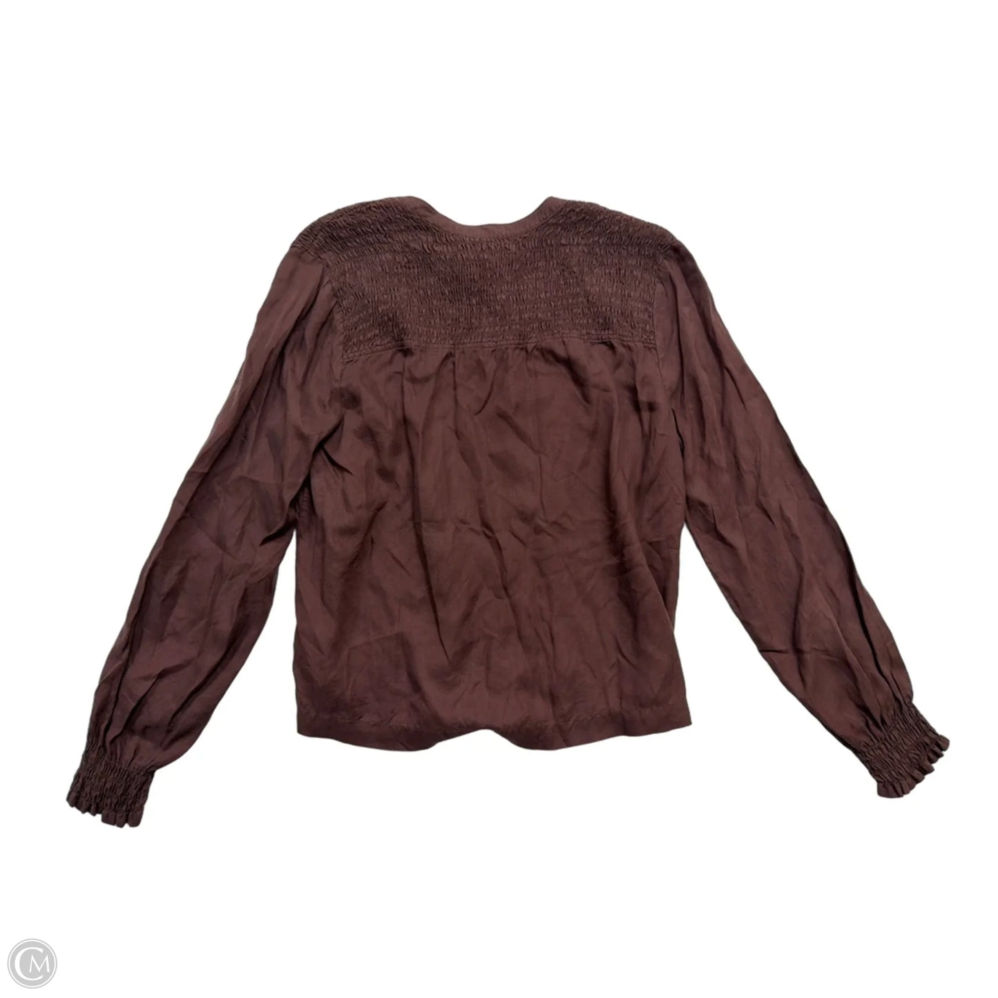 Top Long Sleeve By Cloth & Stone In Brown, Size: S