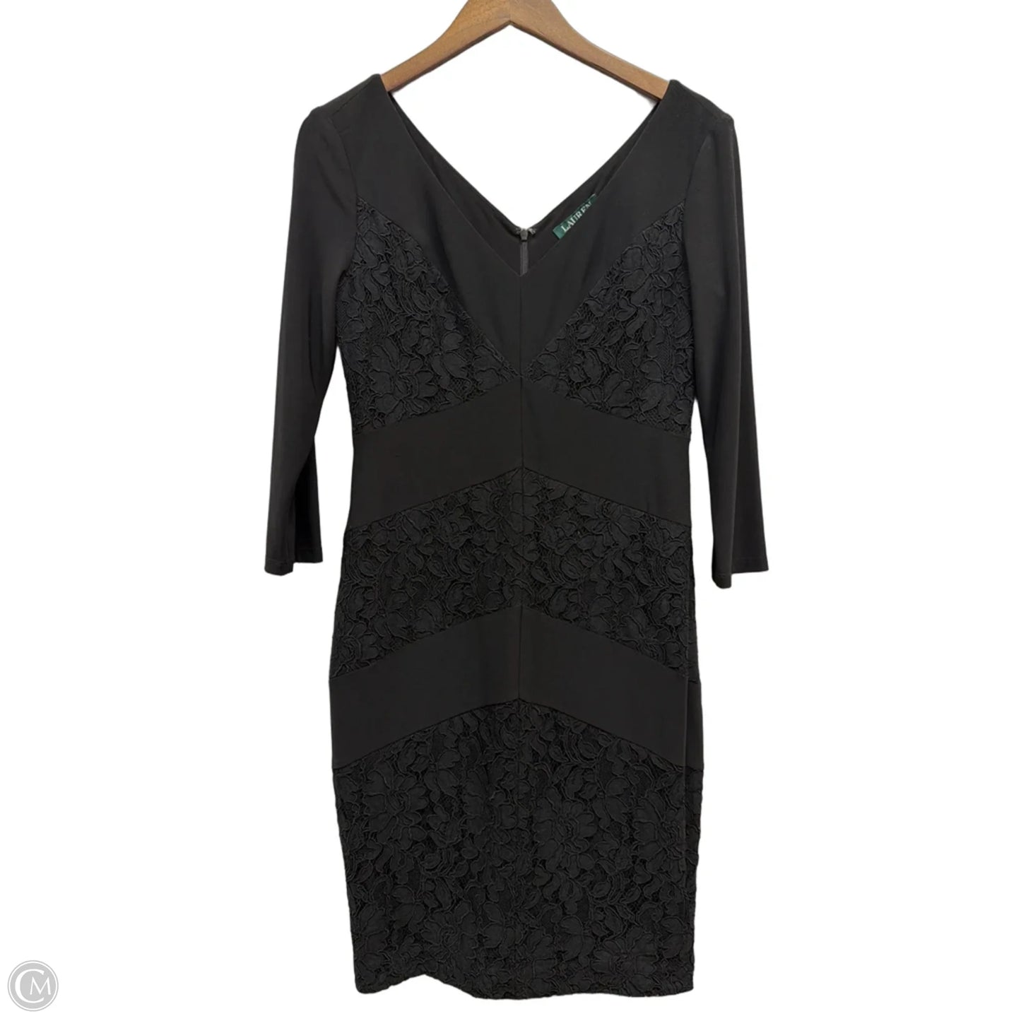 Dress Work By Lauren By Ralph Lauren In Black, Size: M