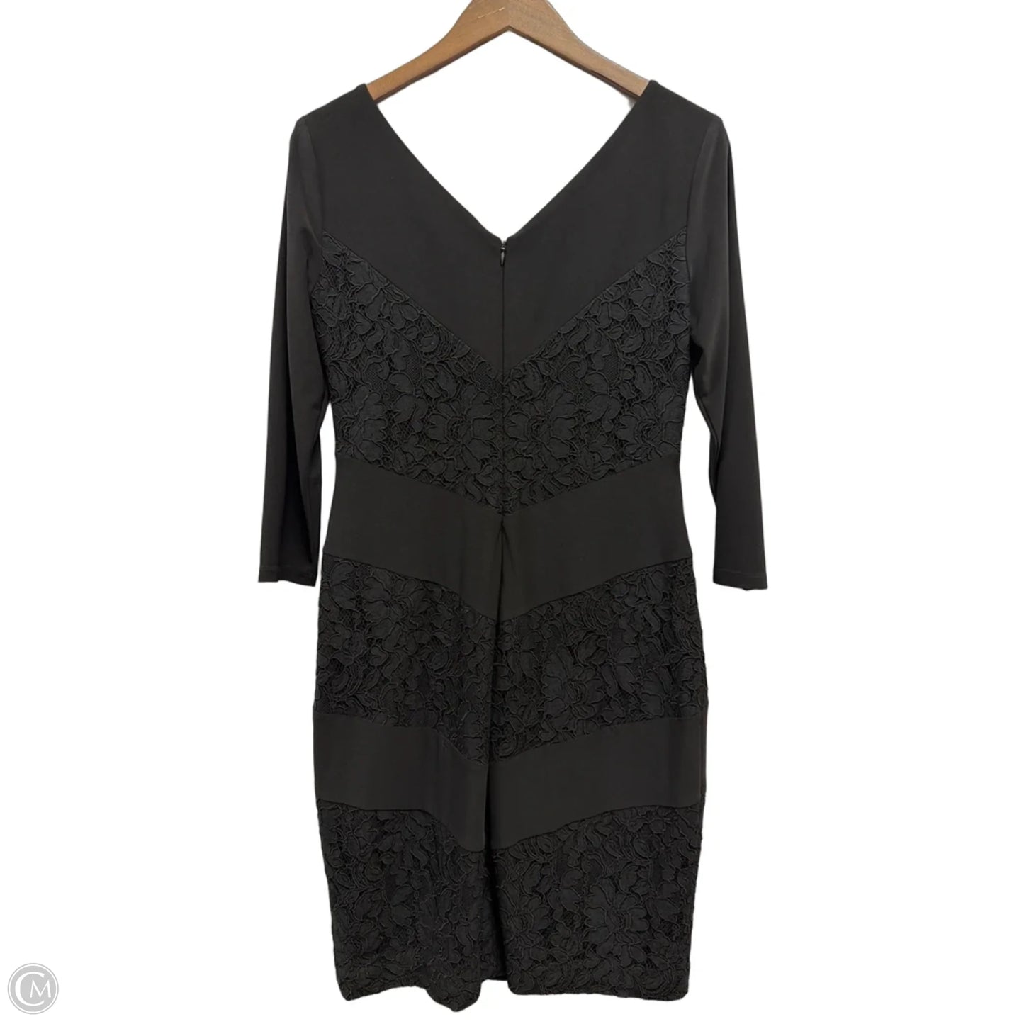 Dress Work By Lauren By Ralph Lauren In Black, Size: M