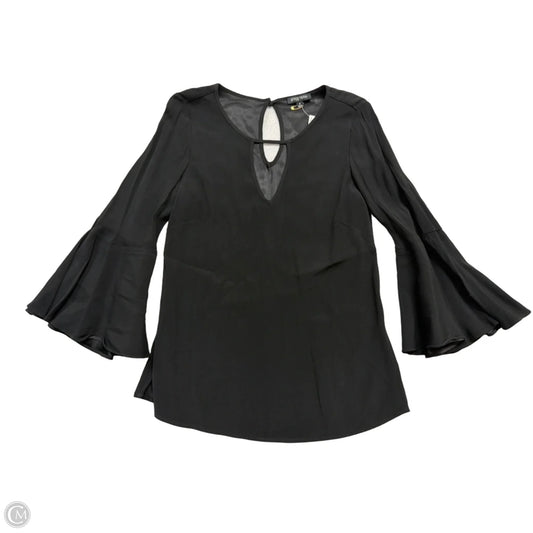 Top Long Sleeve By Etcetra In Black, Size: S