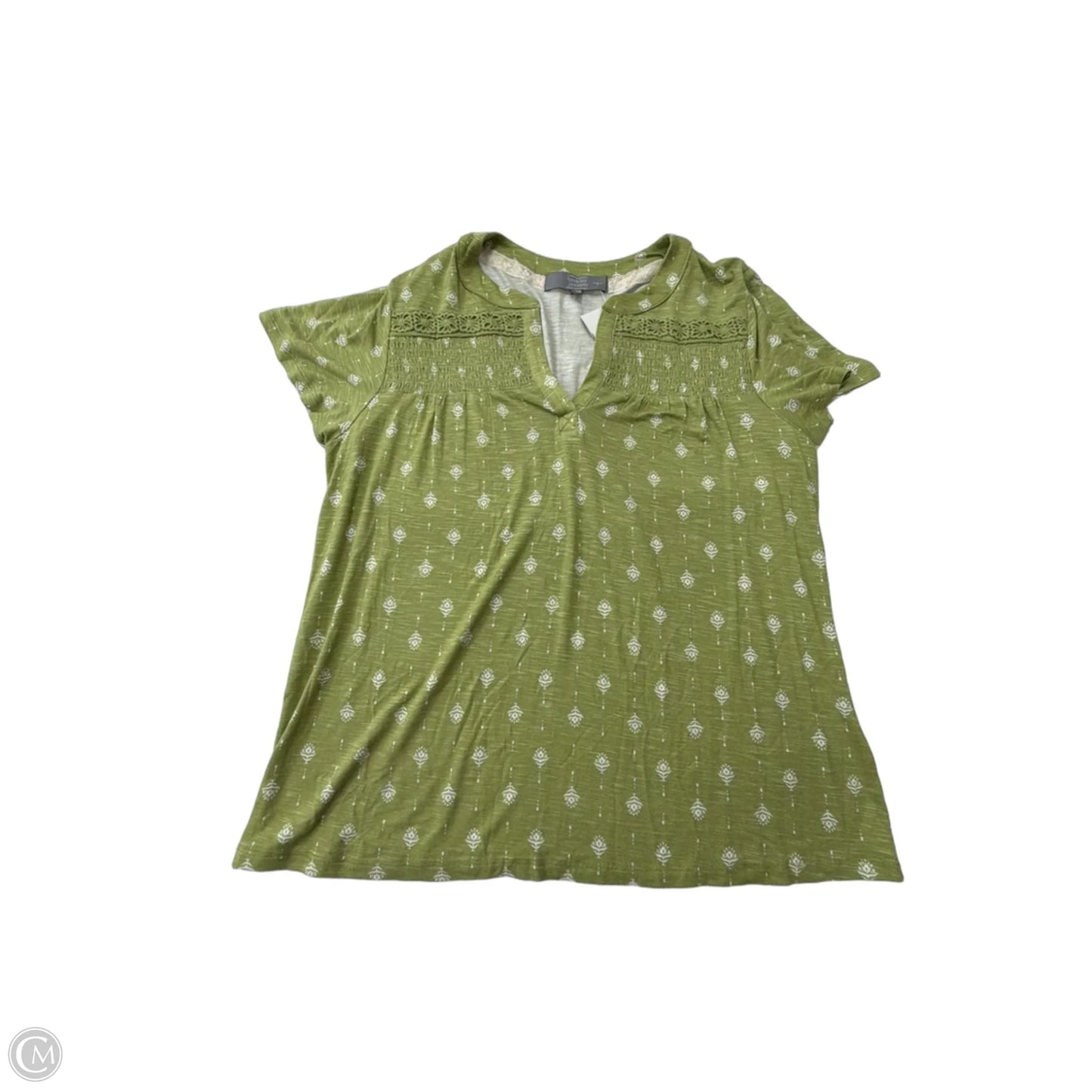 Top Short Sleeve By Clothes Mentor In Green, Size: M