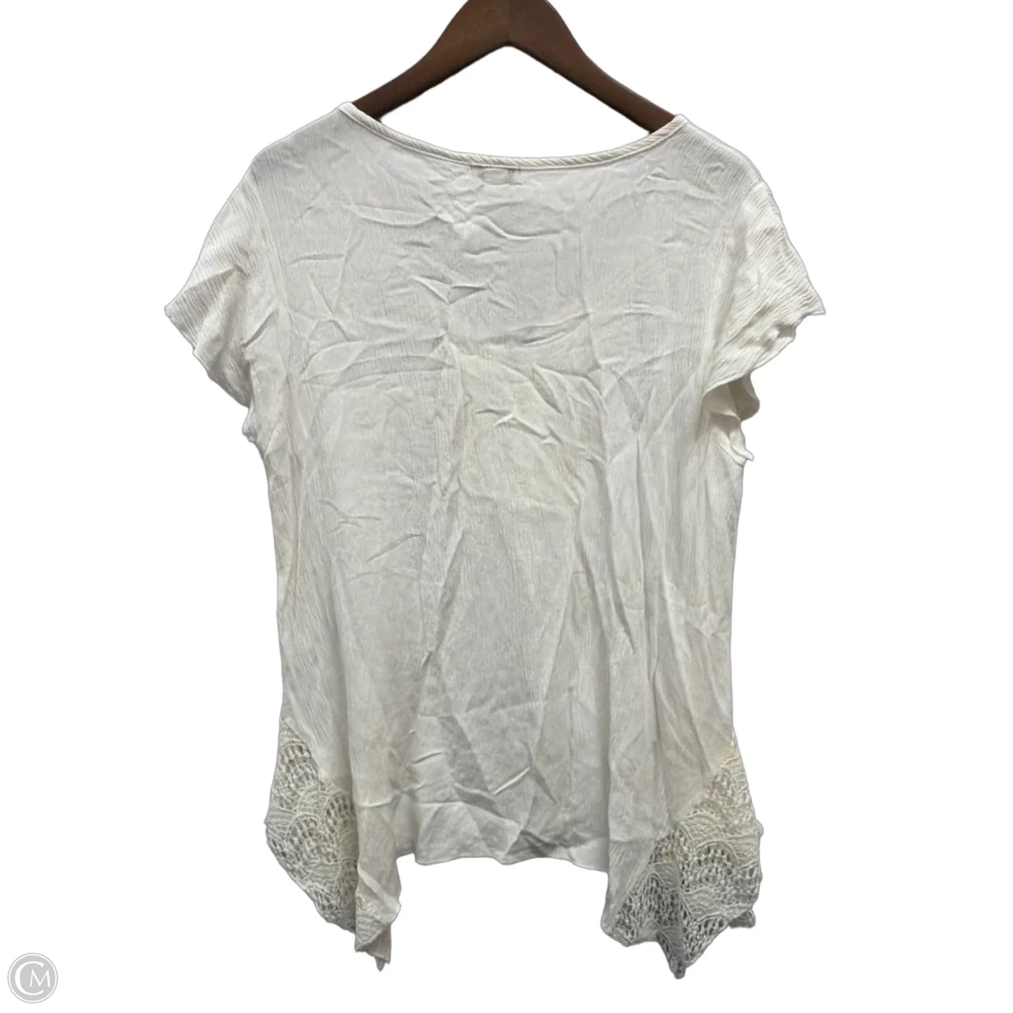 Top Short Sleeve By World Unity In White, Size: Xl