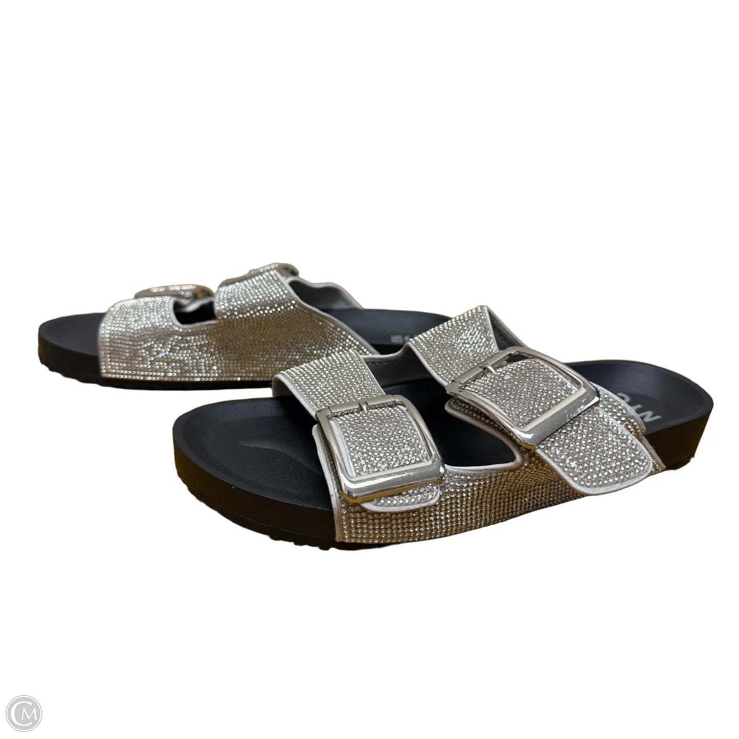 Sandals Flats By Madden Nyc In Silver, Size: 9.5