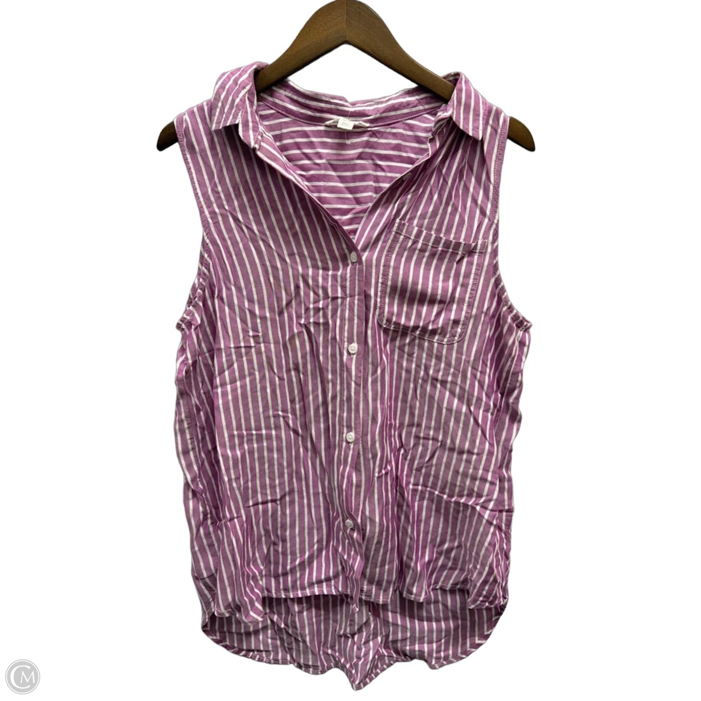 Top Sleeveless By Beachlunchlounge In Striped Pattern, Size: L