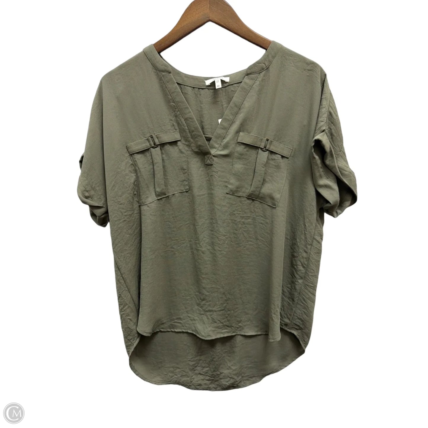 Top Short Sleeve By Maurices In Green, Size: M
