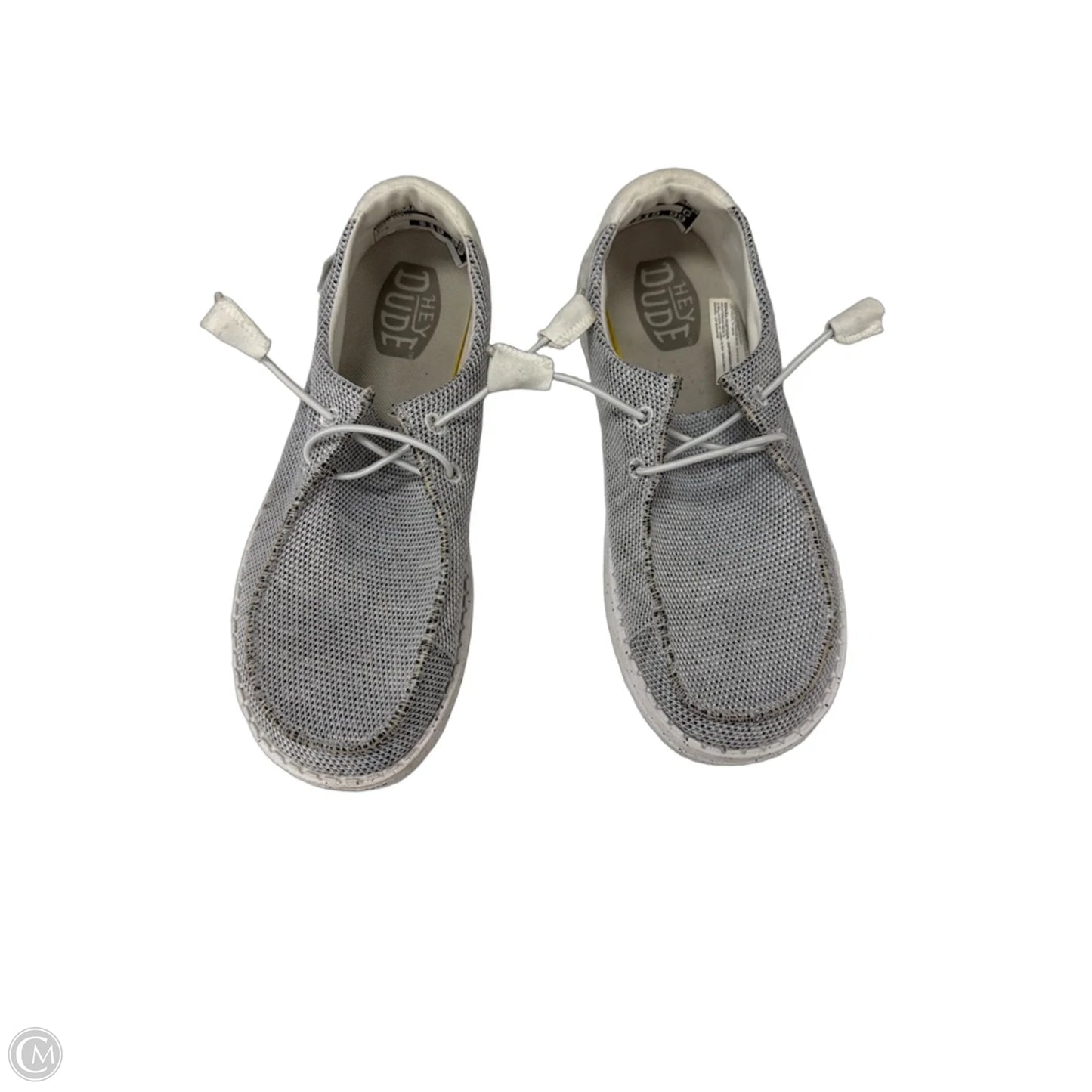 Shoes Flats By Hey Dude In Grey, Size: 9