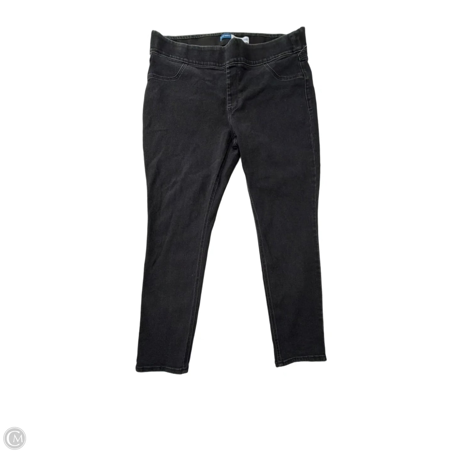 Jeans Skinny By Old Navy In Black Denim, Size: 18