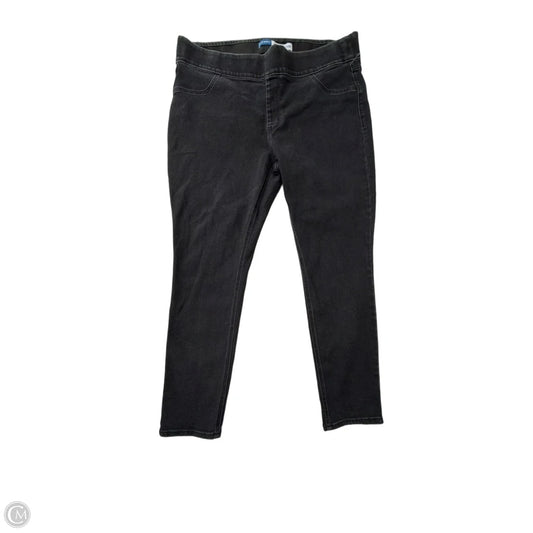 Jeans Skinny By Old Navy In Black Denim, Size: 18