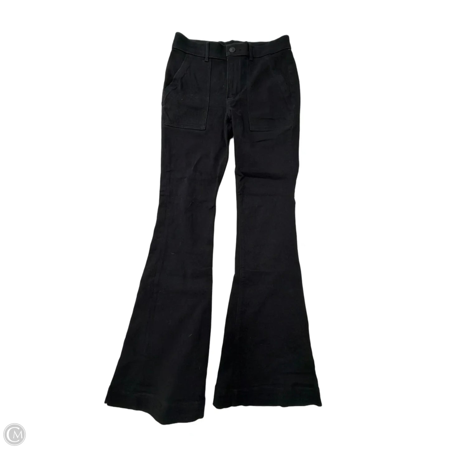 Jeans Flared By Express In Black Denim, Size: 4