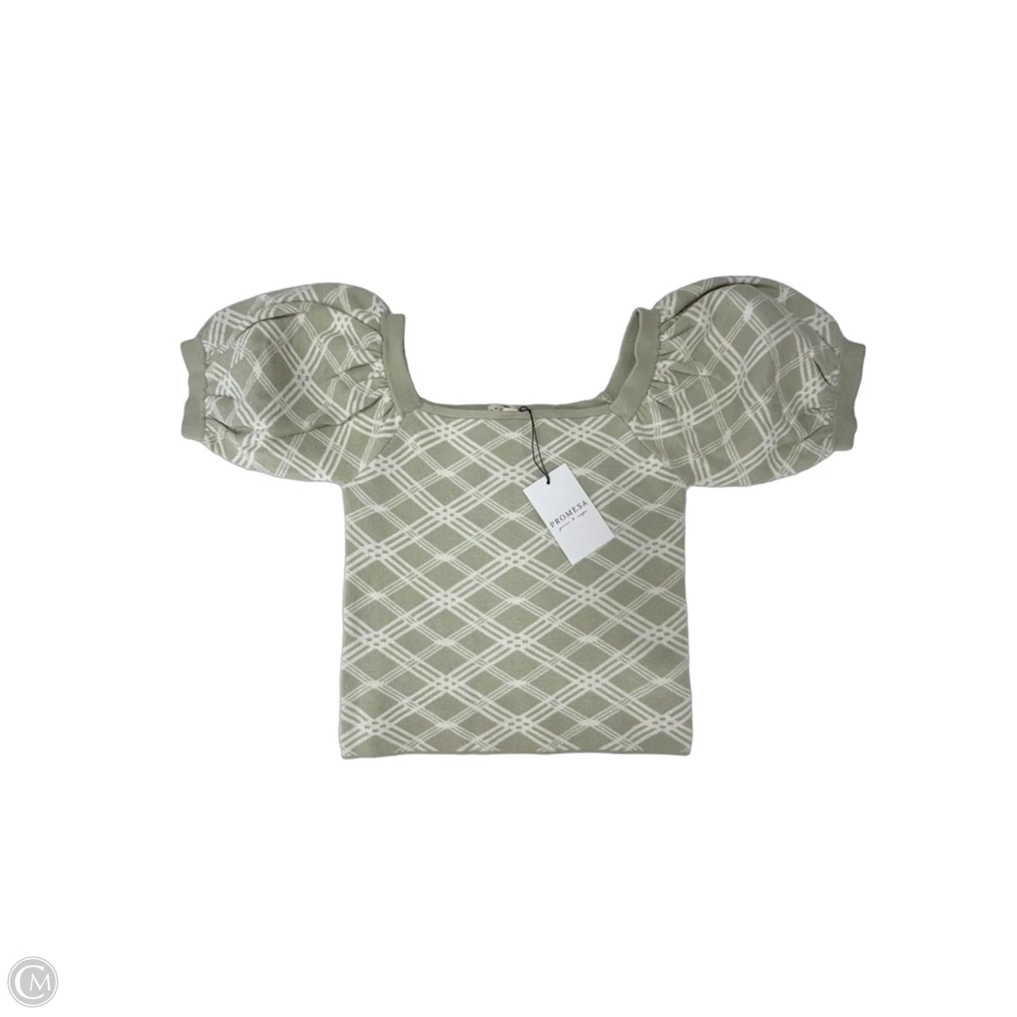 Top Short Sleeve By Promesa In Green, Size: M