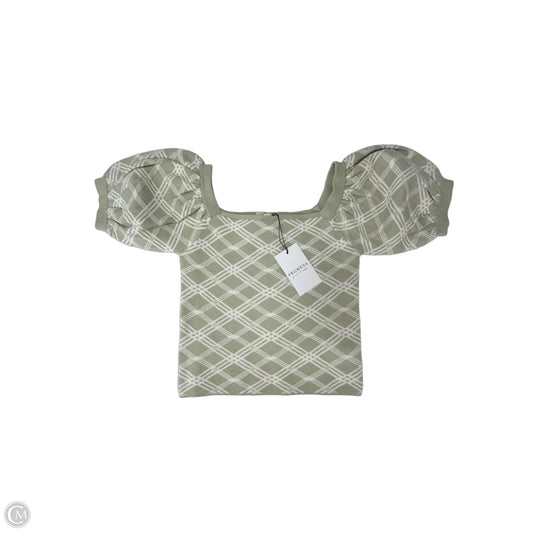 Top Short Sleeve By Promesa In Green, Size: M