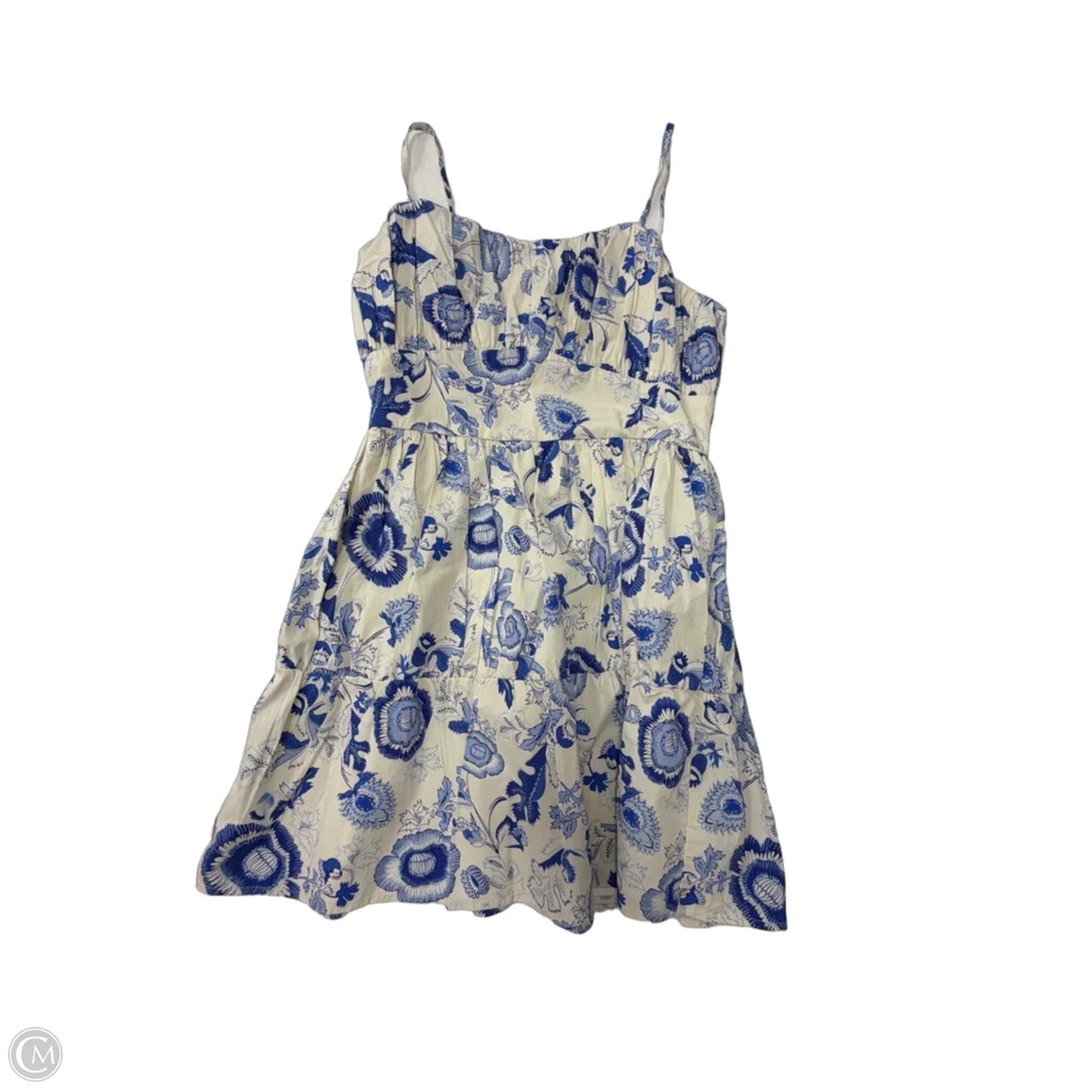 Dress Casual Short By Express In Blue & White, Size: M