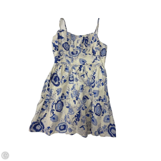 Dress Casual Short By Express In Blue & White, Size: M
