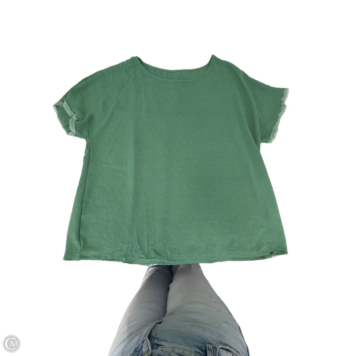 Top Short Sleeve By Clothes Mentor In Green, Size: 4x