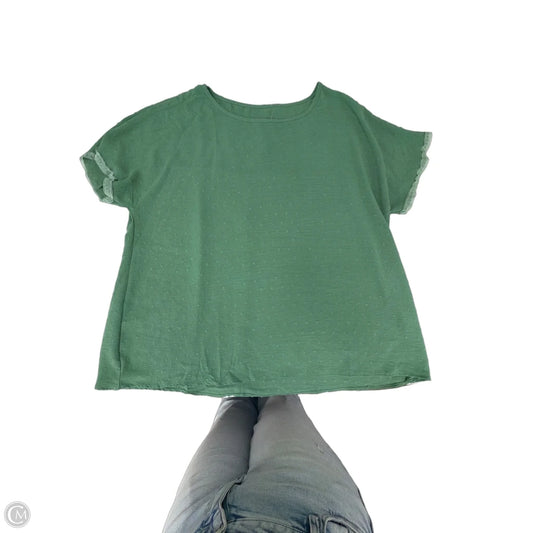 Top Short Sleeve By Clothes Mentor In Green, Size: 4x