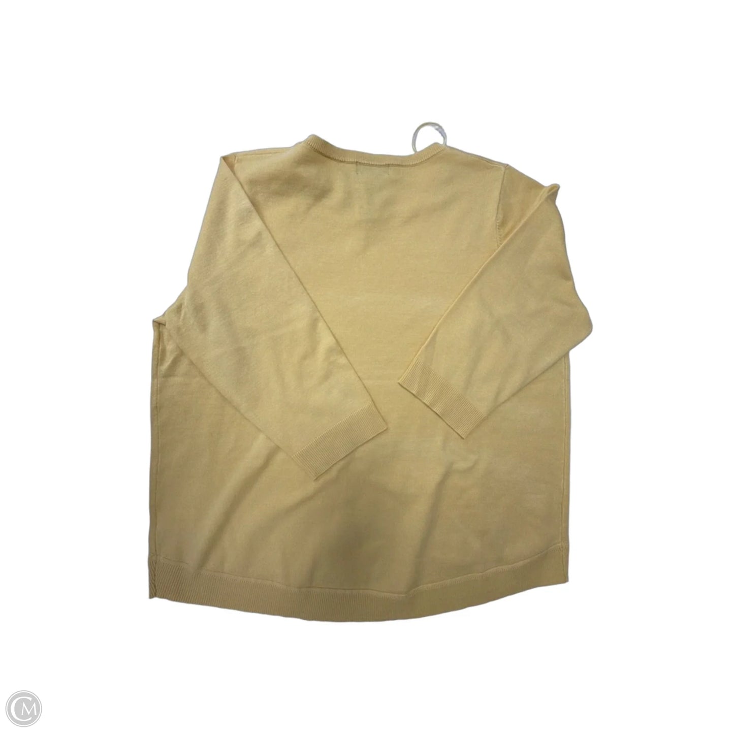 Top Long Sleeve By Melissa Paige In Yellow, Size: 2x