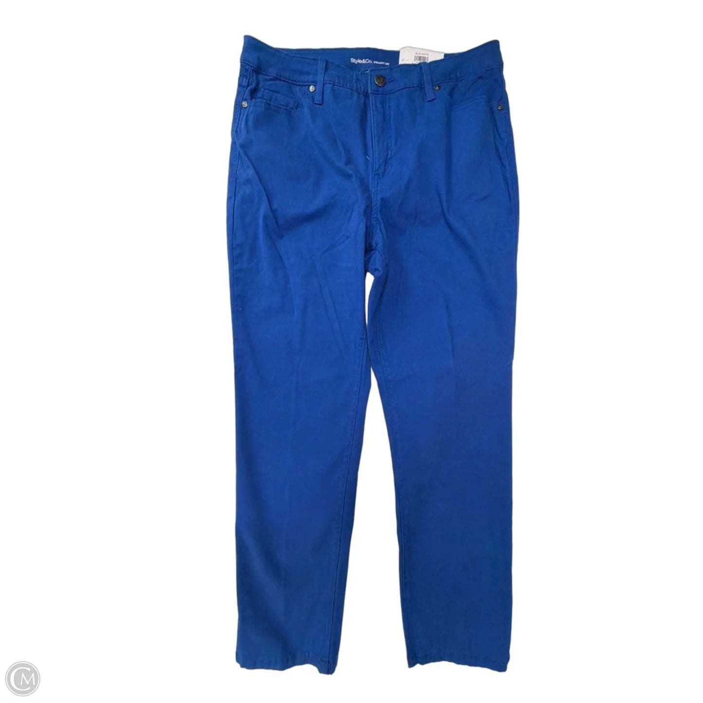 Jeans Straight By Style And Company In Blue Denim, Size: 16