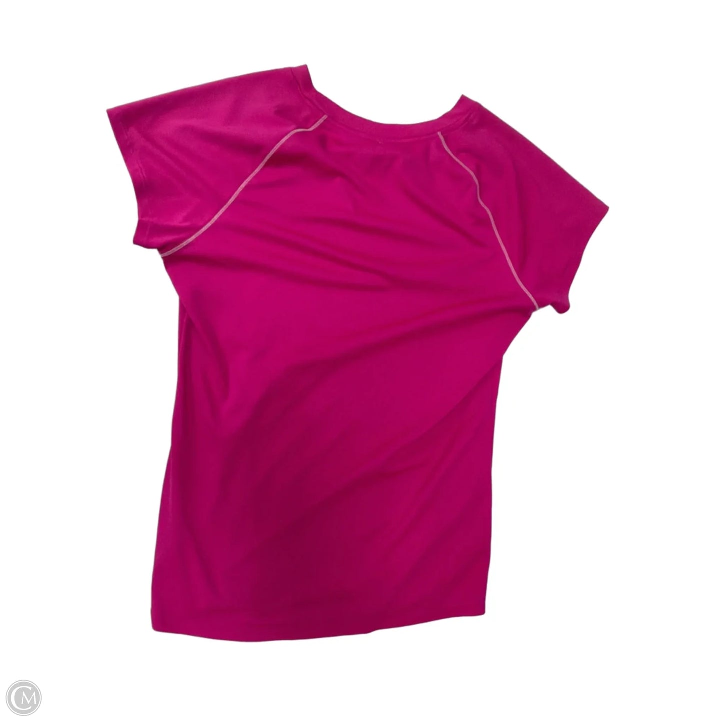 Athletic Top Short Sleeve By Champion In Pink, Size: L