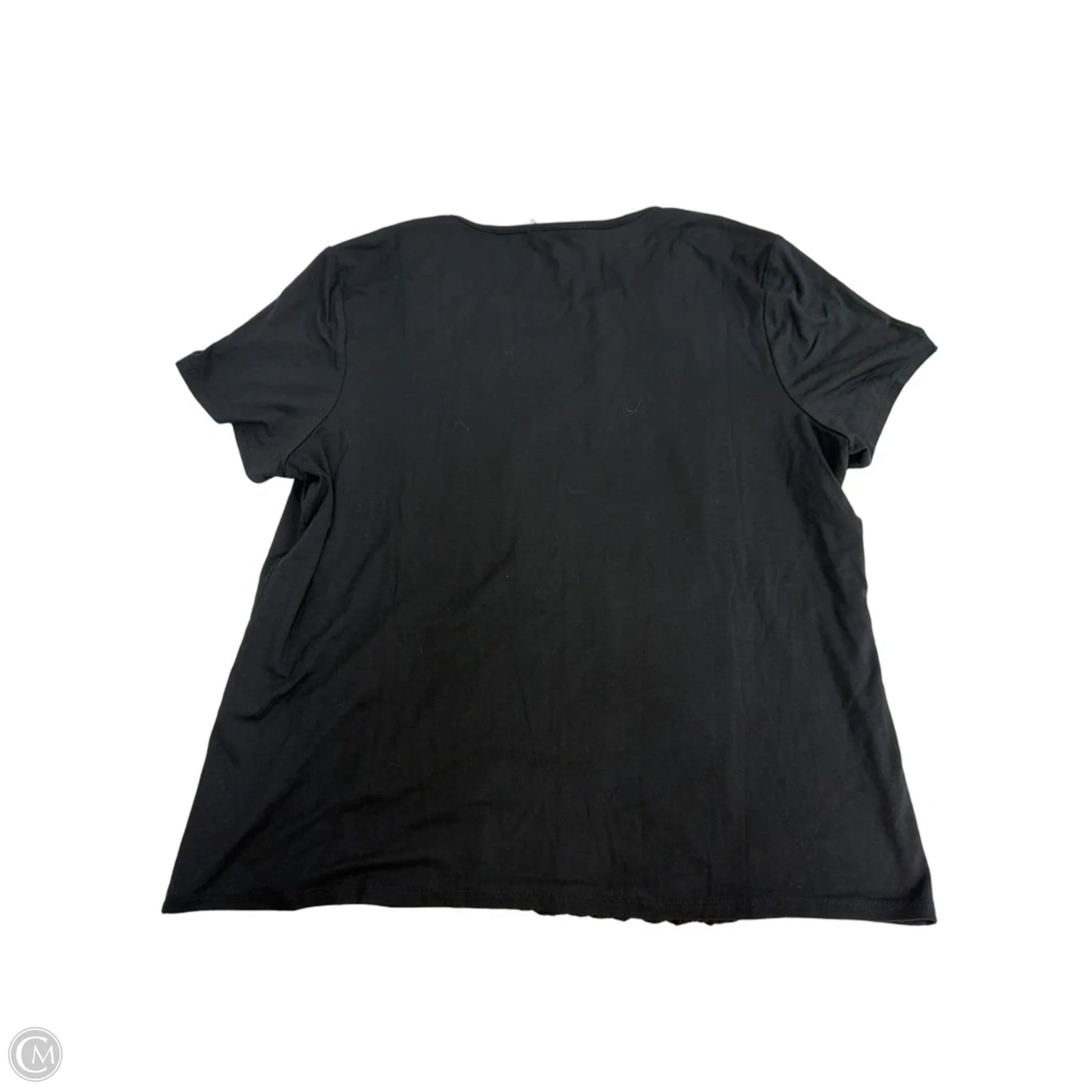 Top Short Sleeve By Chicos In Black, Size: Xl