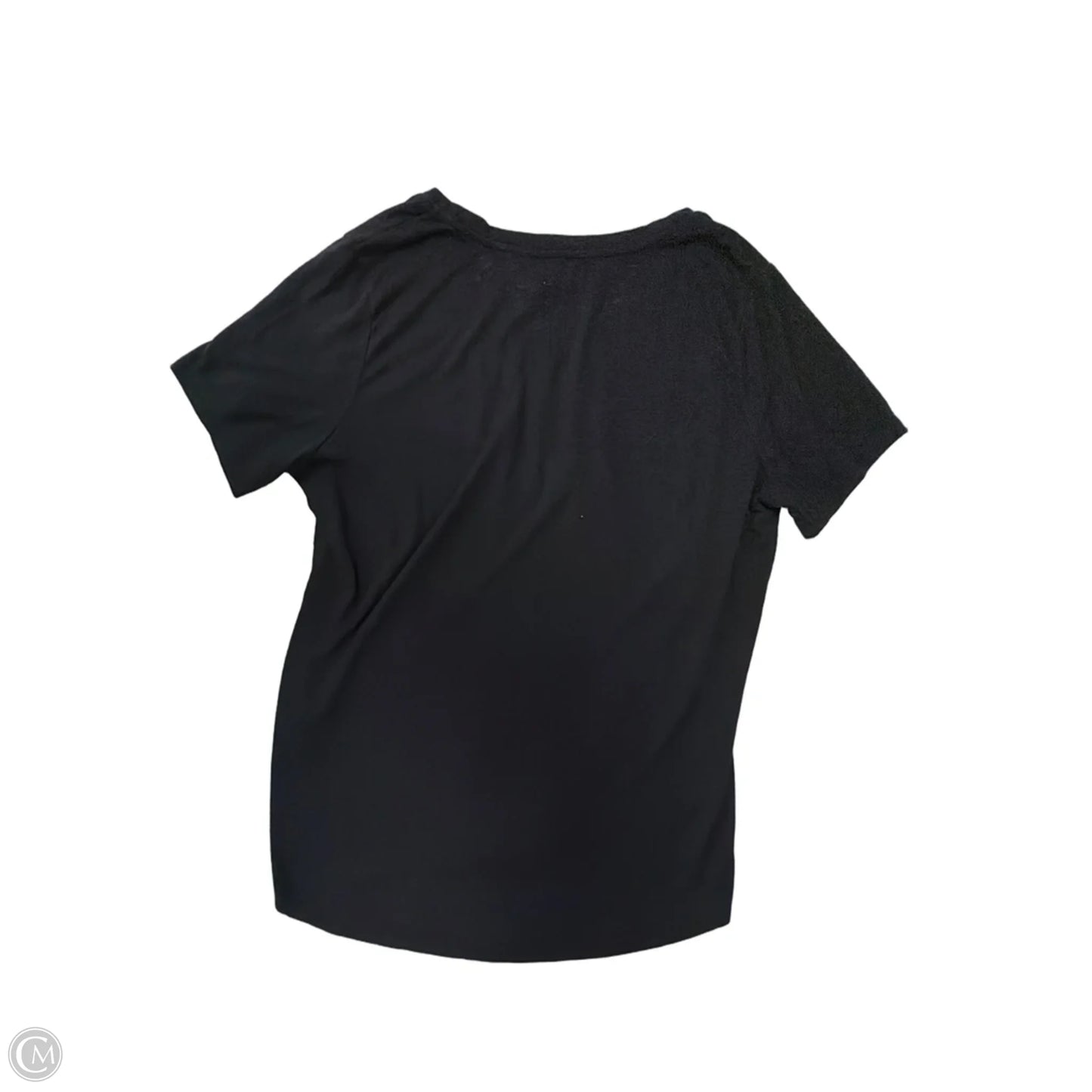 Top Short Sleeve Basic By Gap In Black, Size: L