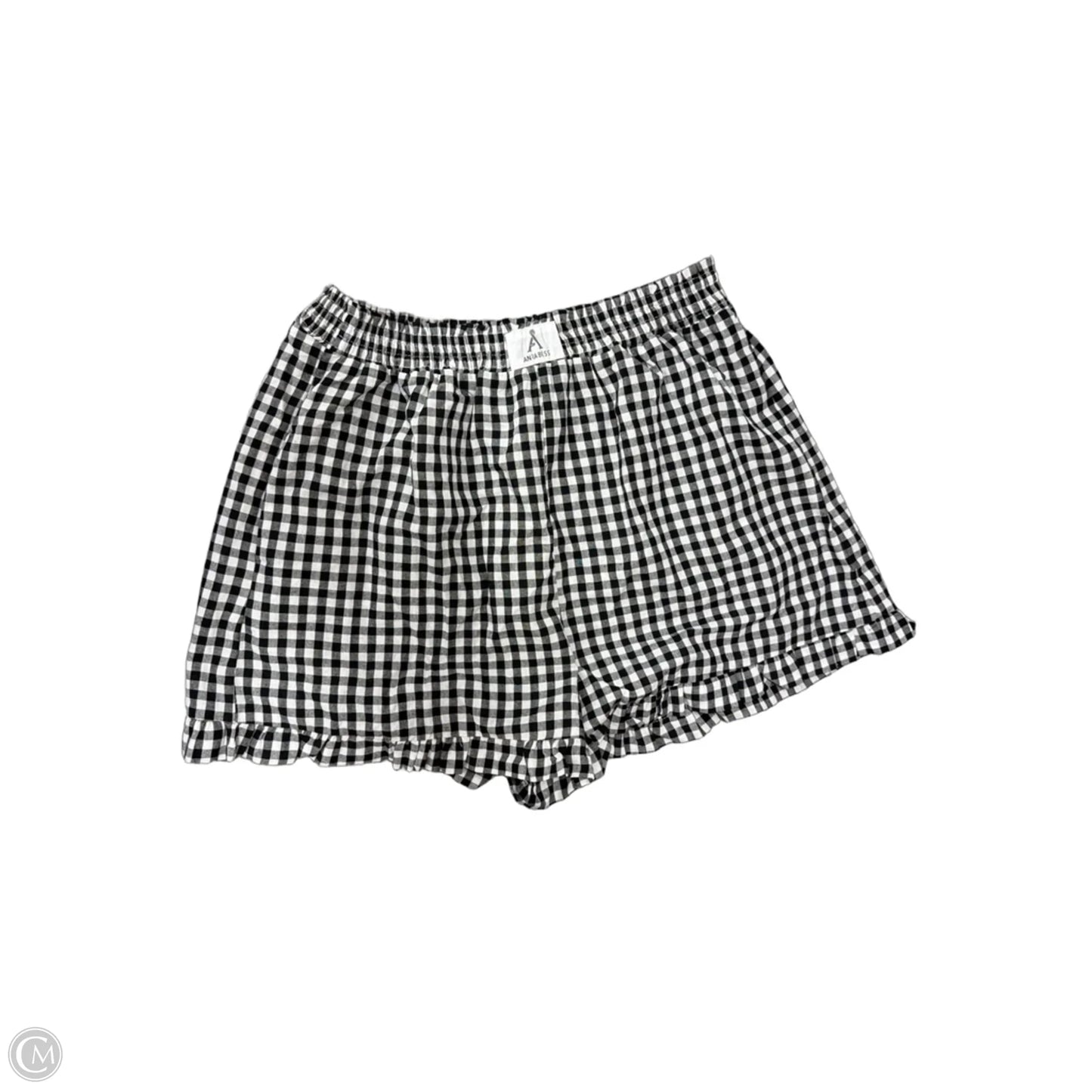 Shorts By Anrabess In Checkered Pattern, Size: 12