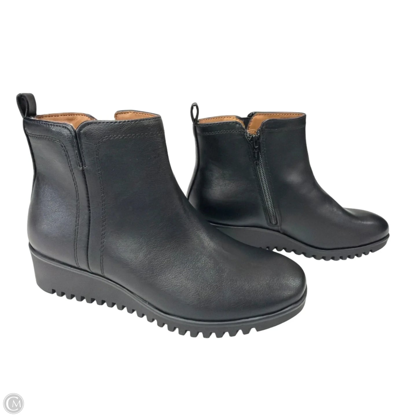 Boots Ankle Flats By Sofft In Black, Size: 6.5