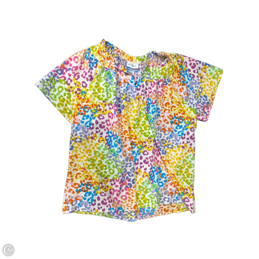 Top Short Sleeve By Emily Wonder In Animal Print, Size: L